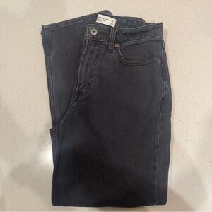 A&F Black Straight Leg Jeans NWOT